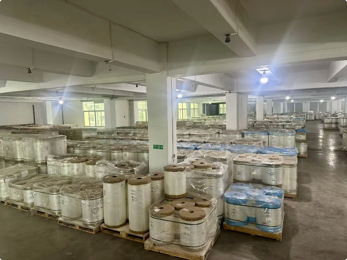 Raw material warehouse at DSS Pack factory