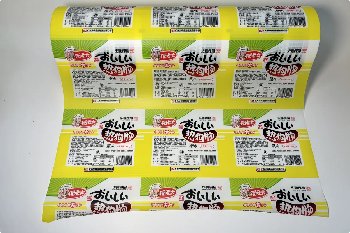 Thermoforming top film with multi-color gravure printing for frozen food packaging — printed forming film from DSS Pack